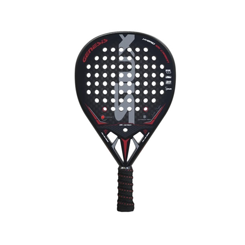 Padel Store - Siux Genesis Hybrid 12K - Shape : Hybrid  Game : Power  Weight : 355 - 375 g Face : 12K Carbon  Balance : Medium - High  Racket Bag : No