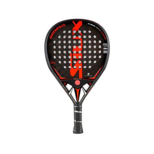 Padel Store - Siux Genesis Hybrid Gold Carbon - Weghit : 355 - 380 g
 Shape : Hyprid Game Type : Power and Control Balance : Medium - High Bag : No