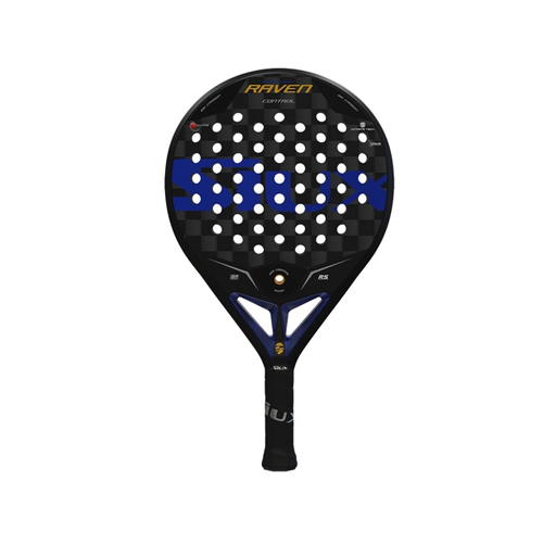 Siux Raven Control 18K - Game : Control 
 Balance : Medium - Low Weight : 355-375g 18K Carbon Face Core : EVA Soft EHR Rubber Shape : Round