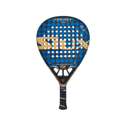 Padel Store - Siux Trilogy Attack - Shape : Tear Drop Game : Power  Weight: 360 - 375 Bag : yes  Balance : Meduim -High