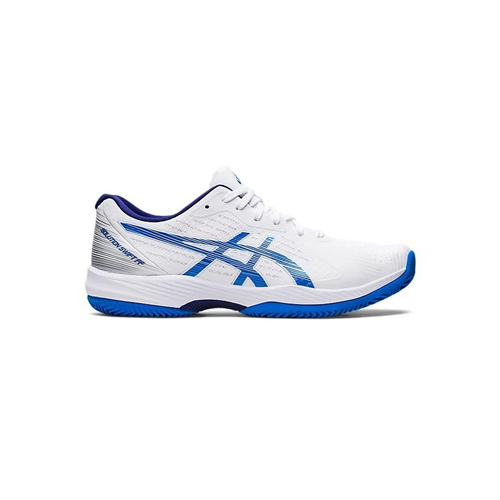 Asics Gel Solution Swift FF Clay White Blue Shoes - Sport Padel Shoes