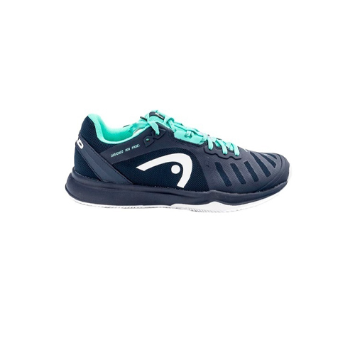 Padel Store - Head Sprint Team 3.0 Navy Blue Green Padel Shoes - Sport Padel Shoes