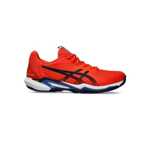 Padel Store - Asics Solution Speed FF 3 Clay Orange Navy Blue Shoes - REF NO : 1041A437-800