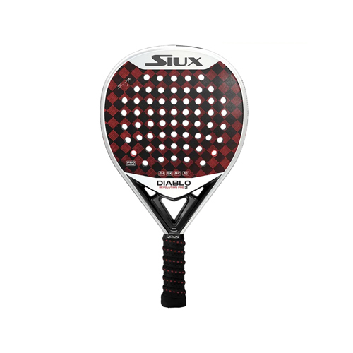 Padel Store - Siux Diablo Revolution III Sanyo Pro 24 - Shape : Tear Drop
 Weight : 360 - 380 G  Racket Bag : No   Cover : No 15K Carbon Face Rough Surface