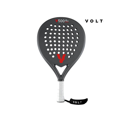 Padel Store - Volt 500 Grey - International delivery is free and without carton Volt 500 Grey Padel Racket Shape : Round  Weghit : 340-360 g Game Type : Control and Power  Rough Surface  Core : Black Eva Bag : Yes