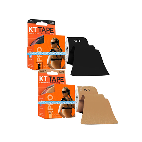 Padel Store - KT PRO Multicolor Tape Uncut 5 Meters - Jet Black (857879003195/857879003096) Stealth Beige (857879003089) 2in x 197in (16.4 feet / 5 Meters) - Durable 100% Synthetic Fabric Is Highly Breathable
- Flexible Support To Maintain Full Range Of Motion
- Remains On Skin Through Sweat And Moisture