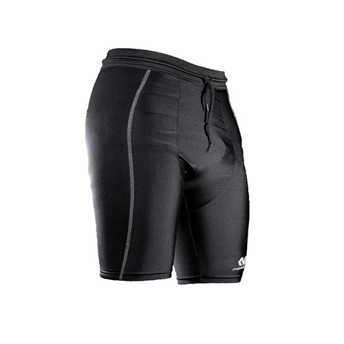 McDavid 7743 Dual Performance Black Shorts - DescriptionAll sports performance short which combines the thermal support of Neoprene with the compression of a heavy duty polyester SpandexFeatures• 65% Polyester
• 8% Spandex
• 22% Neoprene
• 5% Polyamides