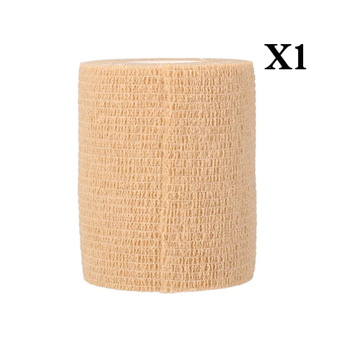 McDavid 62361 Non-woven Cohesive Beige Bandage 7.5 cm x 4.5m - DescriptionIntroducing our Non-Woven Cohesive Bandage Tape – your go-to solution for reliable and versatile support. This cohesive tape adheres to itself without sticking to the skin, making it easy to apply and remove without discomfort. It's perfect for providing compression, and supporting joints and muscles during recovery or physical activity. Crafted from high-quality non-woven material, our cohesive bandage tape is tear-resistant, breathable, and offers excellent elasticity for a secure and comfortable fit. Trust in its performance for all your athletic needs. 7,5 cm x 4,5 m