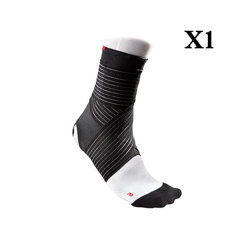 Padel Store - McDavid 433 Dual Strap Black Ankle Support Mesh - DescriptionBreathable non-neoprene mesh provides highly controlled compression without heat retention. Pull-on foot sleeve with adjustable, elastic figure-8 straps with hook and loop closure. Fits left or right 
Features• Monofilament Elastic and Polyester mesh 
Size tableSIZEEU SHOE SIZEUK MEN’S SHOE SIZEUK WOMEN’S SHOE SIZES38 – 42,57 – 86.5 – 7.5M42,5 – 44,58 – 107.5 – 9.5L44,5 – 47,510 – 12.59.5 – 11XL48+13+11+