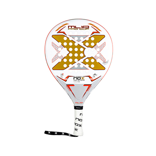 Nox ML10 Pro Cup Ultralight - Shape : Round  Power : 7/10 Control : 9/10 3K Fiber Glass Silver  Racket Bag : Yes  Weight :300-325 g