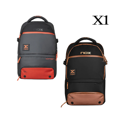 Nox Luxury Open series Multicolor Backpack - FEATURES:Main compartment #1 for padel racket or computer. Main compartment #2 for padel racket, equipment, ball canister and accessories. Separate compartment in the front for shoes with ventilation system. Front compartments for cell phone, glasses, wallet, etc. Lateral compartment for keys, club card, bottle, etc. Ergonomic padded straps and back with textile optimizing grip and air circulation.Dimensions: 500 x 330 x 200 mmCapacity: 30 liters.