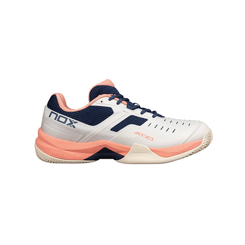 Nox AT10 Pro Gardenia Titan Shoes - Chosen by the Professionals: The Nox AT10 PRO 2024 are the favorite shoes of Premier Padel's number 1 player, Agustin Tapia. He relies on them for both training and official matches, ensuring optimum performance and maximum comfort at all times. CALAT10GATI