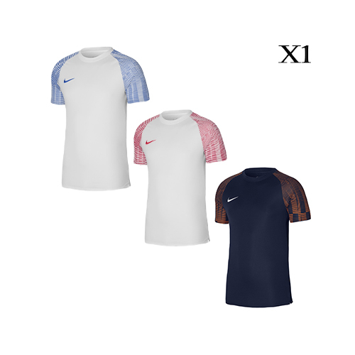 Nike Academy Multicolor Jersey (X1) - White/Red : DH8031-100 White/Blue : DH8031-102 NavyBlue/Orange : DH8031-411