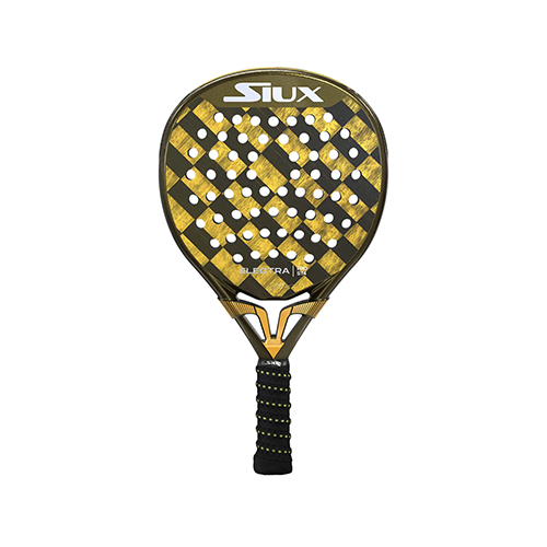 Siux Electra Stupa Pro ST4 25 - Shape : Hybrid Weight : 356-360g +/- Racket Cover : No Face Material : 15K Balance : Medium High Foam Material : Core EVA