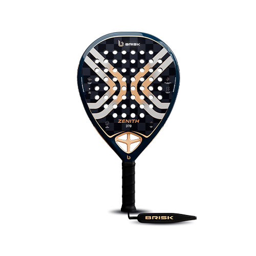 Brisk Zenith 370 18K - Shape : Diamond Weight : 370g +/- 10g Racket Cover : No Face Material : 18K Carbon Fiber Foam Material : EVA Foam