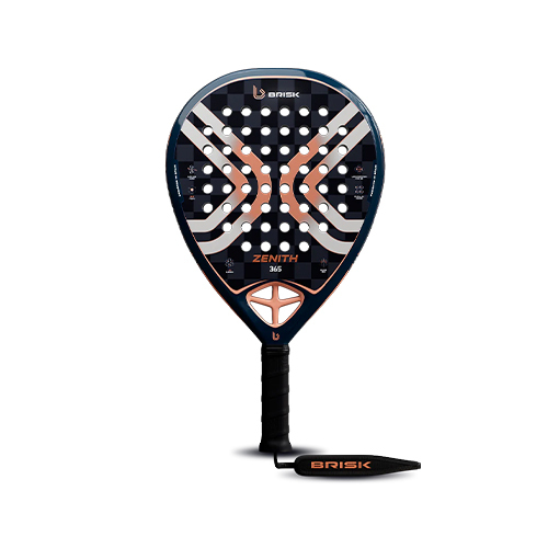 Brisk Zenith 365 12K - Shape : Diamond Weight : 365g +/- 10g Racket Cover : No Face Material : 12K Carbon Foam Material : EVA Foam
