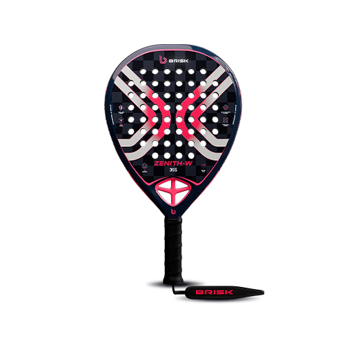 Brisk Zenith W 355 12K - Shape : Diamond Weight : 355g +/- 10g Racket Cover : No Face Material : 12K Carbon Foam Material : EVA Foam