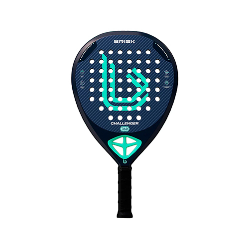 Brisk Challenger 360 - Shape : Diamond Weight : 360g +/- 10g Racket Cover : No Face Material : Carbon Fiber Face