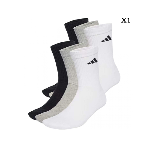Adidas Multicolor Pack Cushioned Crew Socks (6 Pairs) - 6 Pairs