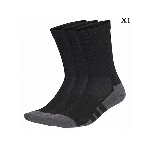 Adidas Essentials Black Cushioned Crew Socks (3 Pairs) - 3 Pairs