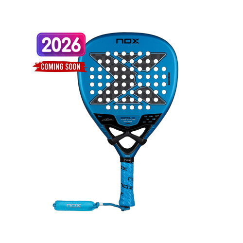 NOX EA10 VENTUS ATTACK 12K XTREM BY EDU ALONSO - Pre-Order Mid of October 2025 Approx. SKU: PEA10VENTUSA1226WEIGHT: 360 - 375g WIDE: 38 mm FRAMEWORK: Carbon NUCLEUS: MLD Black Eva FACE: Carbon Fiber 12K Xtrem SURFACE: Dual Spin SHAPE: Diamond