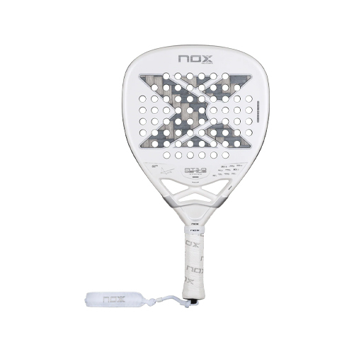 NOX AT10 LUXURY GENIUS ATTACK 12K ALUM XTREM 2026 BY AGUSTÍN TAPIA - WEIGHT:360 - 375g WIDE:38 mm FRAMEWORK:Carbon CORE:HR3 BLACK EVA FACE:Carbon Fiber 12K Alum Xtrem SURFACE:Dual Spin SHAPE:Diamond