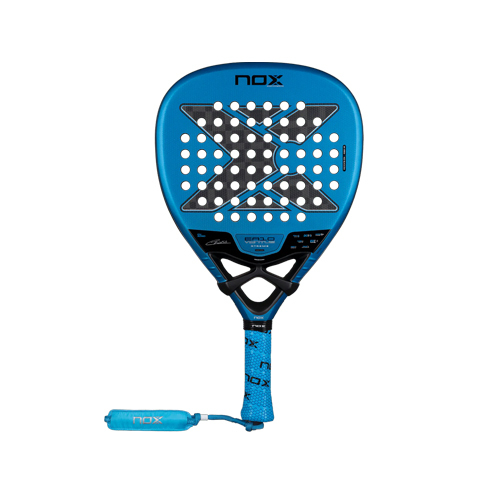 NOX EA10 VENTUS ATTACK 12K XTREM BY EDU ALONSO - WEIGHT: 360 - 375g WIDE: 38 mm FRAMEWORK: Carbon NUCLEUS: MLD Black Eva FACE: Carbon Fiber 12K Xtrem SURFACE: Dual Spin SHAPE: Diamond