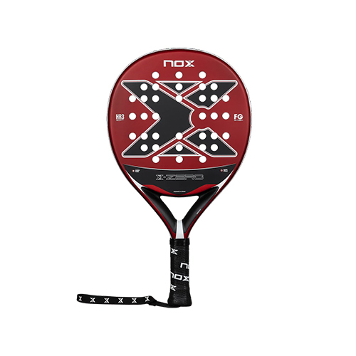 Nox X-Zero Red - SKU: PXZERORE Shape : Round Weight : 350-360g +/- Face Material : Fiber Glass 3K  Foam Material : HR3 White EVA