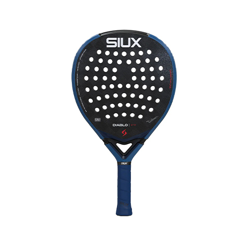 Siux Tino Libaak Diablo Pro Royal Blue 26 - Shape : Teardrop Racket Cover : No Face Material : 24K Carbon Balance : Medium Foam Material : Eva