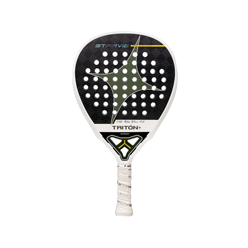 Starvie Triton Balance + 26 - Shape : Diamond Weight : 358 +/- 8g Game : Power Racket Cover : Yes Face Material : 18K Carbon Balance : High Foam Material : M-Eva Balance