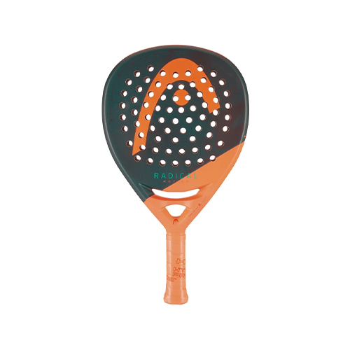 Head Radical Motion 26 - Shape : Teardrop Weight : 355g +/- 10g Racket Cover : No Face Material : Double Carbon Foam Material : Control Foam