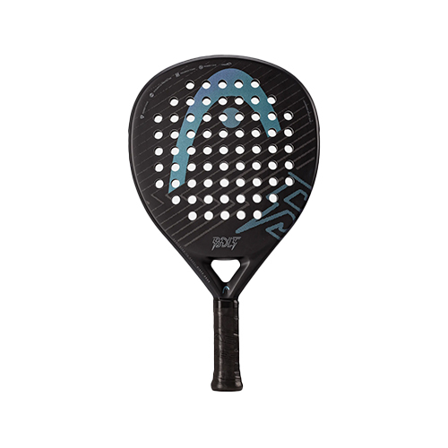 Head Bolt Black Print 25 - Shape : Teardrop Weight : 350g +/- 10g Racket Cover : No Face Material : Fiberglass Balance : Mid Balance Foam Material : Power Foam