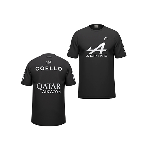Head Arturo Coello Black Sponsors T-Shirt