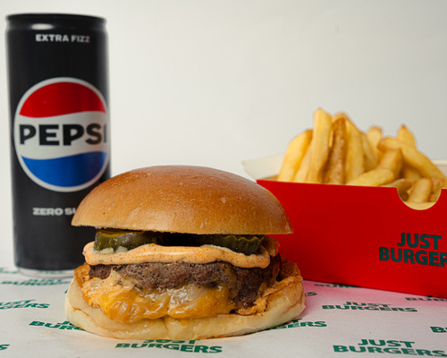 Juicy Lucy Combo Meal - 1 Juicy Lucy Sandwich - Fries - Your Choice of 1 Drink