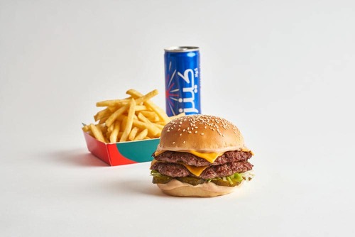 Just Burgers meal - 1 Just Just Burger Sandwich٫ 1 Fries٫ 1 Drink