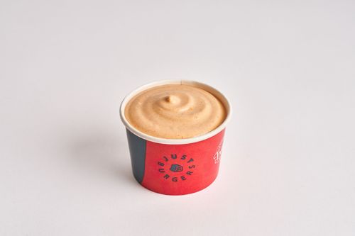 Just Burger sauce - A unique sauce that is made with a combination of ingredients, often used to enhance the flavor of a specific dish.