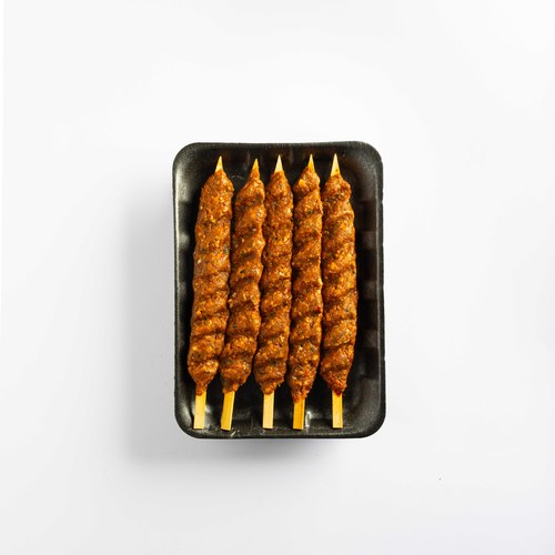 كباب تركي - 6 Skewers of the red Kebab Tukish, with little taste of spicy