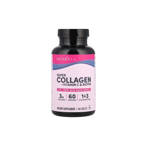 A3shab Taiba - Collagen Pills + Vitamin C + biotin - Dietary supplement to support healthy skin, hair, nails and joints
 
This formula combines the power of collagen and vitamin  C 
 
To enhance your inner beauty, we recommend taking (3) tablets daily
 
 The bottle contains 180 tablets