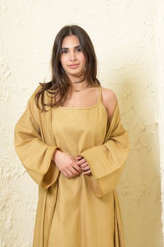 SEAM BISHT BEIGE GOLD
