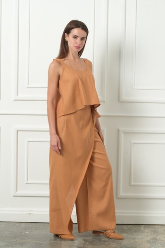 WRAP PANTS WITH CROP TOP