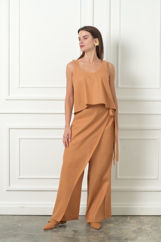 WRAP PANTS WITH CROP TOP
