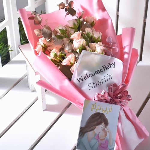 DELIGHTFULLY BOUQUET - Mix Flower with Writing