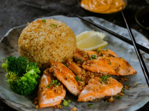 Salmon Teppanyaki