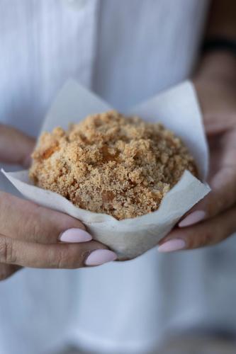 Peach Crumble Muffin