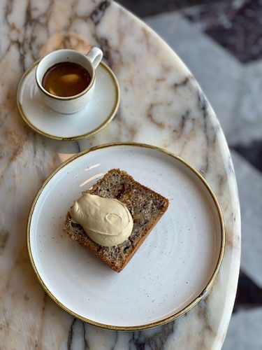 Banana Cake With Espresso Cream