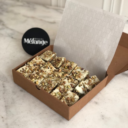Pistachio White Chocolate Brittle