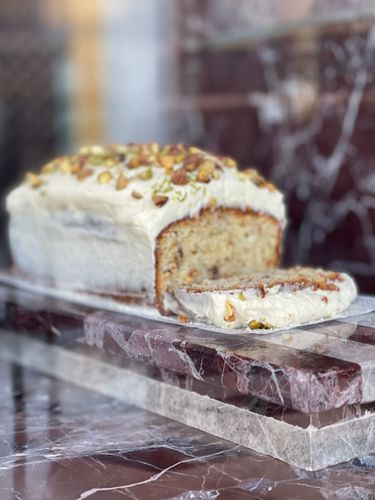 Pistachio with Lemon Loaf Cake