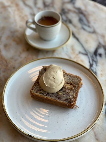 Banana Cake With Espresso Cream