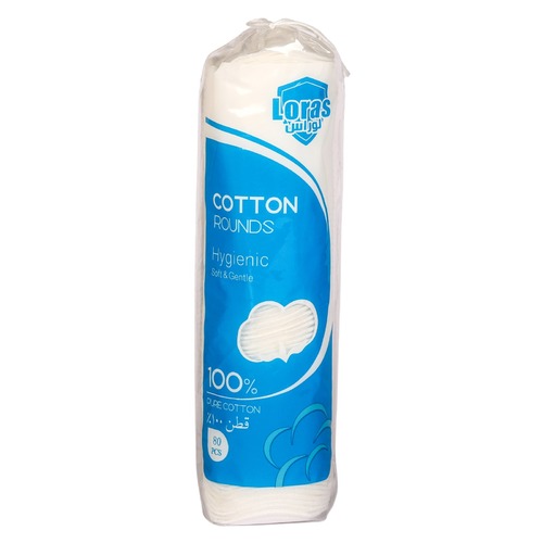 Ihsaan Kw - Loras pure cotton discs for cosmetics 80 tablets