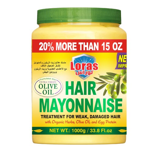 Ihsaan Kw - Mayonnaise and olive oil hair mask - Benefits of mayonnaise and olive oil mask for hair  Benefits of mayonnaise for hair  Mayonnaise is an excellent treatment for hair, as it works to provide it with the necessary moisture.  Mayonnaise adds shine and strengthens hair from roots to ends.  Mayonnaise reduces hair frizz.  Mayonnaise can make your hair less frizzy due to excessive humidity and dryness.  This mask strengthens your hair and protects it from the damage of dyes and coloring.  The healthy properties of mayonnaise also promote hair growth and reverse damage caused by heat and coloring.  Mayonnaise is an essential component of your dry hair care routine.